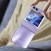 Frosted Electroplating Folding Phone Case for Samsung Z Flip 5/4/3 - Image 5
