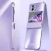 Frosted Electroplating Folding Phone Case for Samsung Z Flip 5/4/3 - Image 4